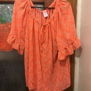 Orange blouse